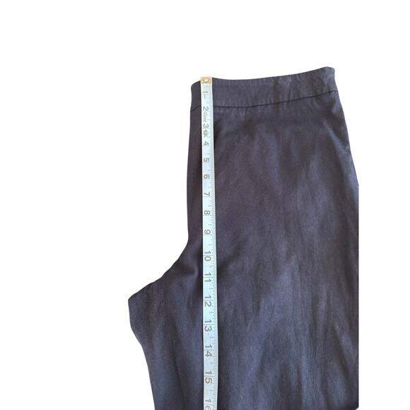 Talbots Navy Blue Career Office Business Chatham Crop Dress Pants Size 8 - Picture 9 of 11